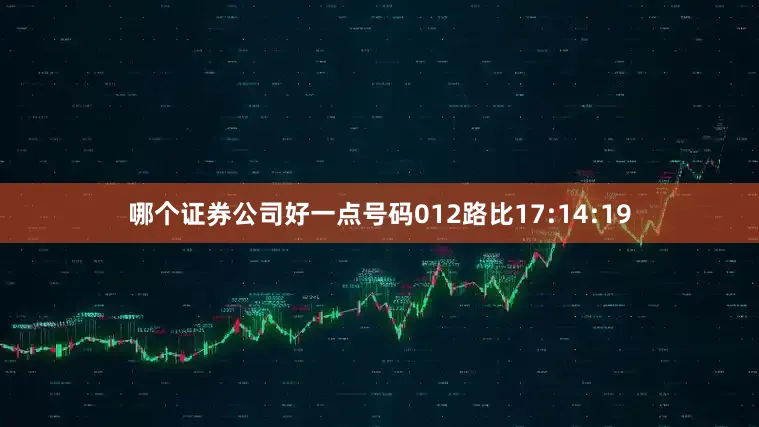哪个证券公司好一点号码012路比17:14:19