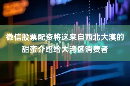 微信股票配资将这来自西北大漠的甜蜜介绍给大湾区消费者