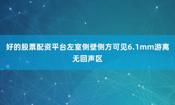 好的股票配资平台左室侧壁侧方可见6.1mm游离无回声区